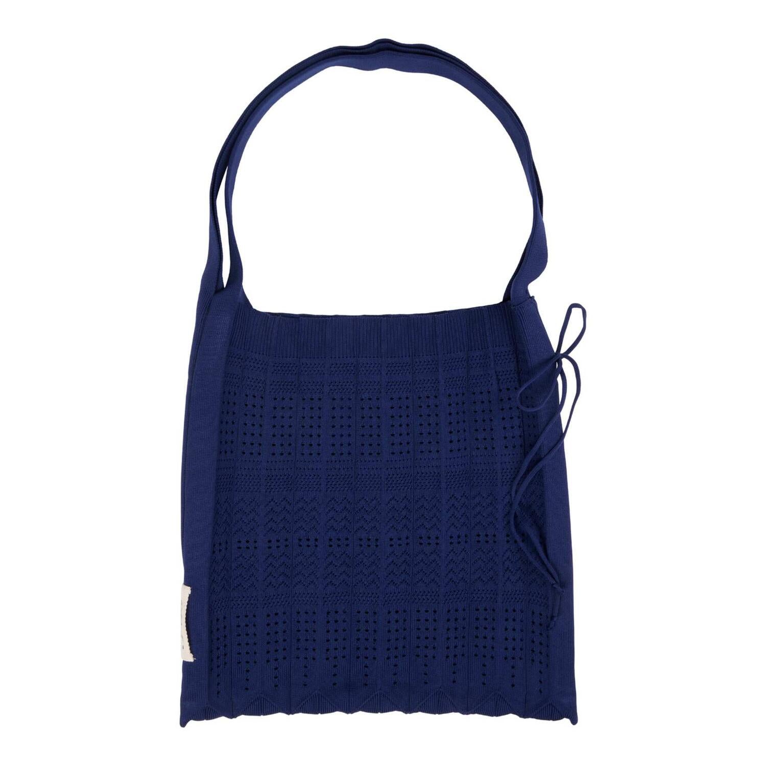 Lang Rosalia strikket taske - Midnight